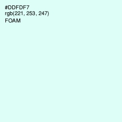 #DDFDF7 - White Ice Color Image